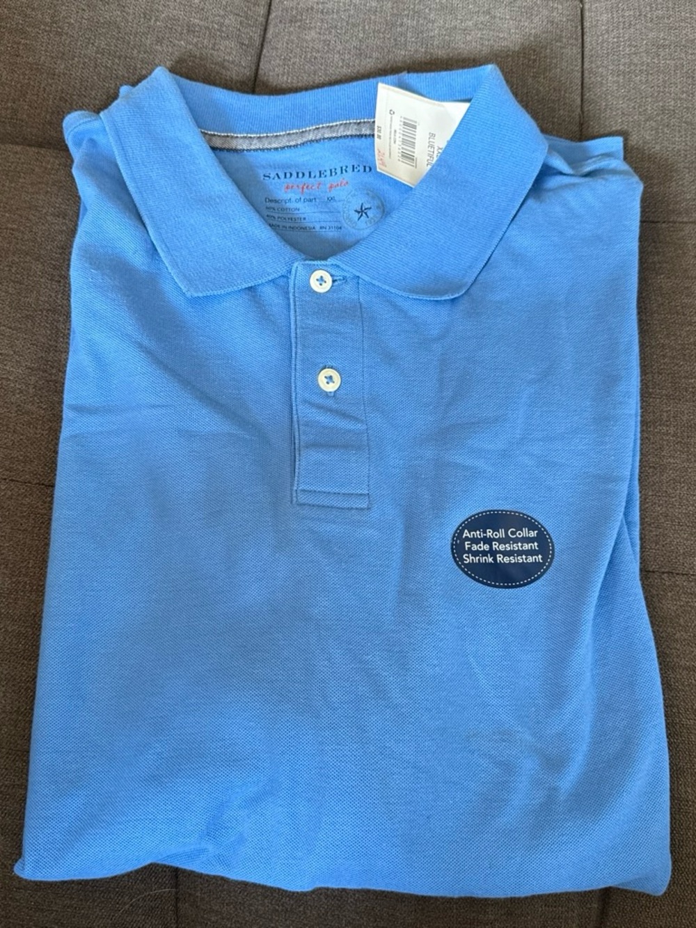 Saddlebred Light Blue Short-Sleeve Polo